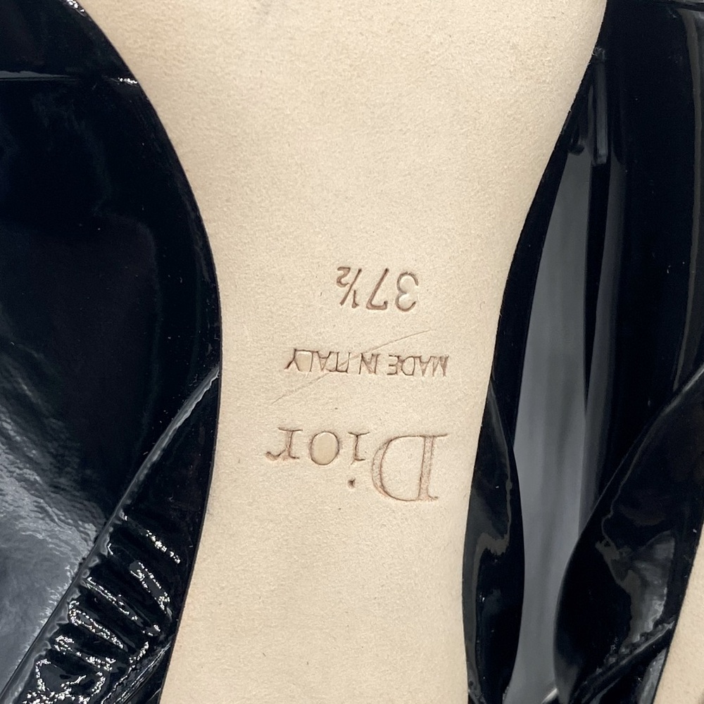 Christian Dior Patent Leather Slingback Heels - Picture 14 of 15